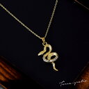 ハワイアンジュエリー ハワイアン ネックレス ステンレス レディース 金属アレルギー対応 蛇 へび ヘビ スネーク キュービックジルコニア サージカルステンレス...