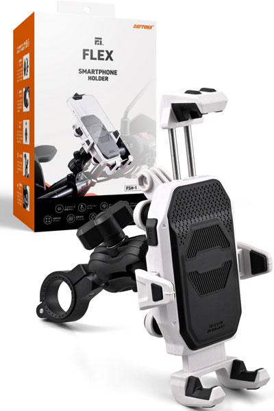 Rakuten - デイトナ DAYTONA FLEX FSH-1 バイク用 スマートフォンホルダー ホワイト 60707