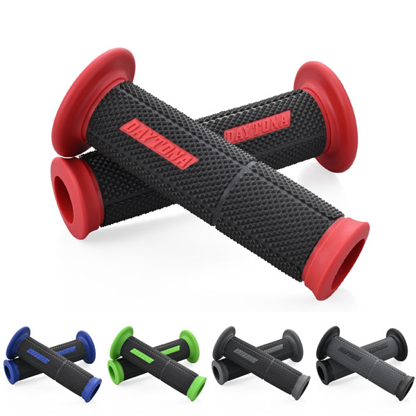 Rakuten - デイトナ DAYTONA GRIPPY GRIP グリッピーグリップ φ22.2ハンドル用 【GG-DUAL-BASE2】 全長123mm エンド貫通 全5色 61802 / 61812 / 61814 / 61815 / 61816