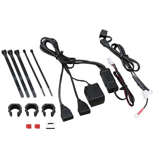 Rakuten - デイトナ（DAYTONA） バイク専用電源 USB（5V / 2.1A）2ポート＋シガーソケット（12V / 5A）1ポート 93043