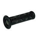 デイトナ(DAYTONA) PRO-GRIP #717 スーパーバイクグリップ 耐震ゲル (ブラック/グレー) エンド貫通 98041