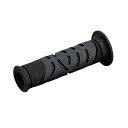デイトナ(DAYTONA) PRO-GRIP #719 スーパーバイクグリップ 耐震ゲル (ブラック/ブラック) エンド貫通 98047