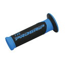 デイトナ(DAYTONA) PRO-GRIP スーパーバイクグリップ#732 耐震GEL (ブラック/ブルー) エンド貫通 98096