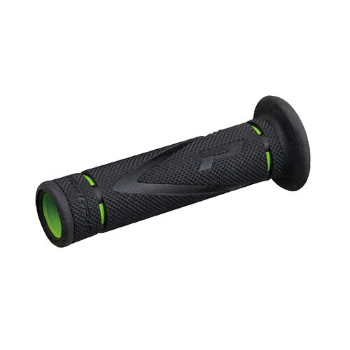 Rakuten - デイトナ（DAYTONA） PRO-GRIP スーパーバイクグリップ#838 耐震GEL （ブラック／グリーン） エンド貫通 98155
