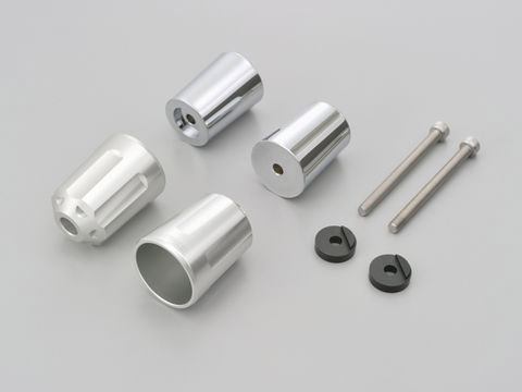 デイトナ（DAYTONA） YAMAHA車 M6タイプ ヘビーウエイトバーエンド（リボルバー）シルバー 17275