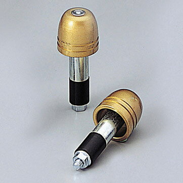 ハリケーン（HURRICANE） φ30砲弾型アルミサイドキャップ ゴールド HB0309G