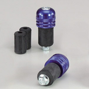 ハリケーン（HURRICANE） φ22アルミサイドキャップ ローレット ブルーアルマイト HB0315BU(2)