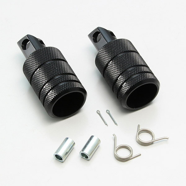 ハリケーン（HURRICANE） レブル1100 / DCT（21 SC83）用 フットペグ ローレット フロント ブラックアルマイト HF5115B