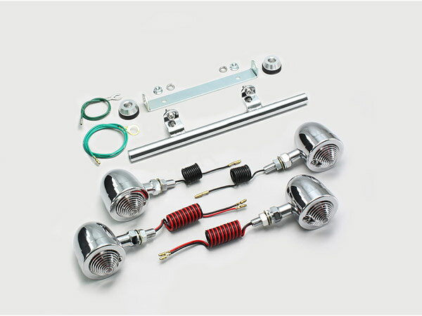 ハリケーン HURRICANE シャドウ750 RC44 / シャドウ400 NC34用 ブレットウインカーkit ステムマウント クリアレンズ HA5523C-01