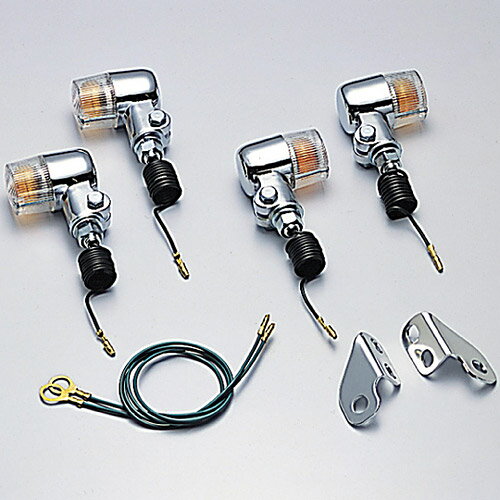 ハリケーン HURRICANE TW225E（02-07） / TW200E（98-01）用 ミニウインカーkit クリアレンズ HA5702C-02