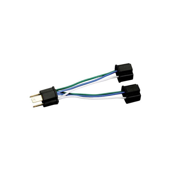 デュアルライト用　H4バルブ用カプラ接続ハーネス H4バルブ用カプラ2ヶを1ヶに接続。 ※この商品はお取り寄せとなります。商品出荷の目安はご注文日より3〜7営業日後となります。