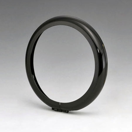 キジマ KIJIMA ハーレー用 ヘッドライトベゼル ブラック ※カスタム除く HD-01556