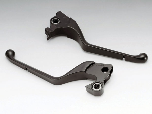 キジマ KIJIMA 14y- スポーツスター用 スリムレバー アルミダイキャスト ブラック ベアリング入り HD-0..