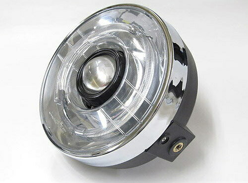 Rakuten - プロテック バイク用LEDプロジェクターヘッドライト LH-3150 180φ ネイキッド 丸目タイプ 6000K 63150-60