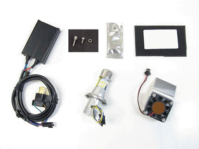 プロテック バイク用 LEDヘッドライトバルブキット（オフセットファンタイプ） LB4-OF H4 Hi/Lo 6000K 65067