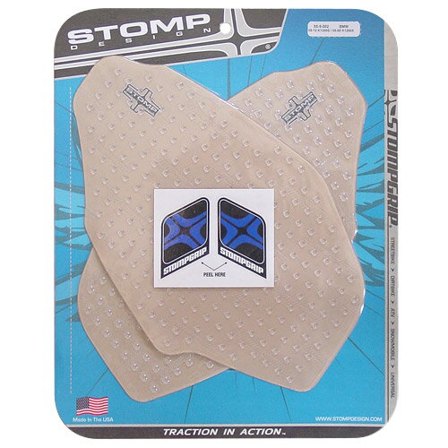 STOMPGRIP トラクションパッドキット BMW K1300S 09-16／K1200S 05-08モデル用[クリアー]55-10-0081C(55-9002)／[ブラック]55-10-0081B(55-9002B)