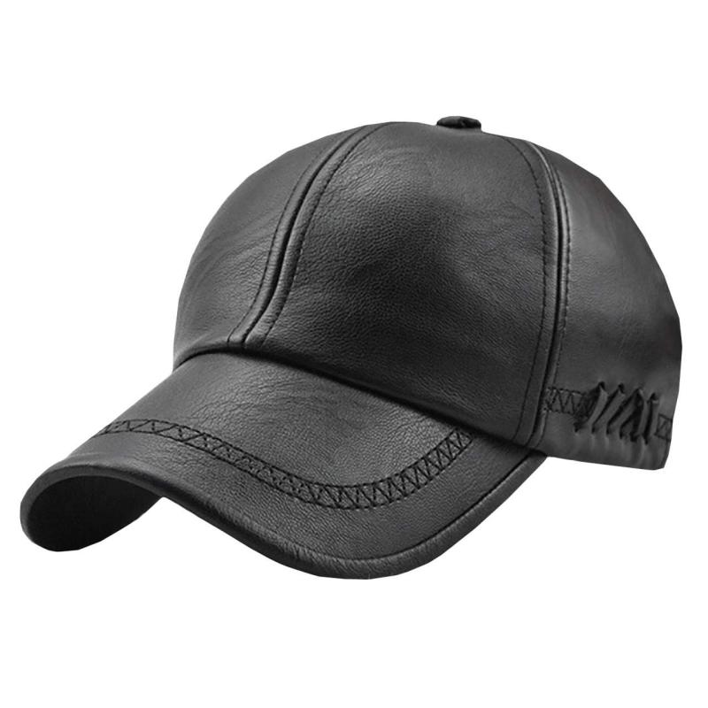 Rakuten - BUZZxSELECTION(バズ セレクション) レザー キャップ 帽子 おしゃれ 革 合皮 かっこいい 秋冬 メンズ CAP059