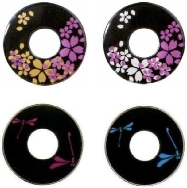 カラフルでお洒落な化粧鍔 【剣道 鍔 ツバ】 化粧鍔 二重桜・トンボ【剣道具 竹刀...