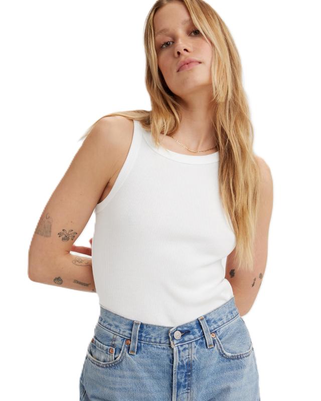 Levi's(リーバイス) タンクトップRACER TANK ノースリーブ スリムフィットレディース