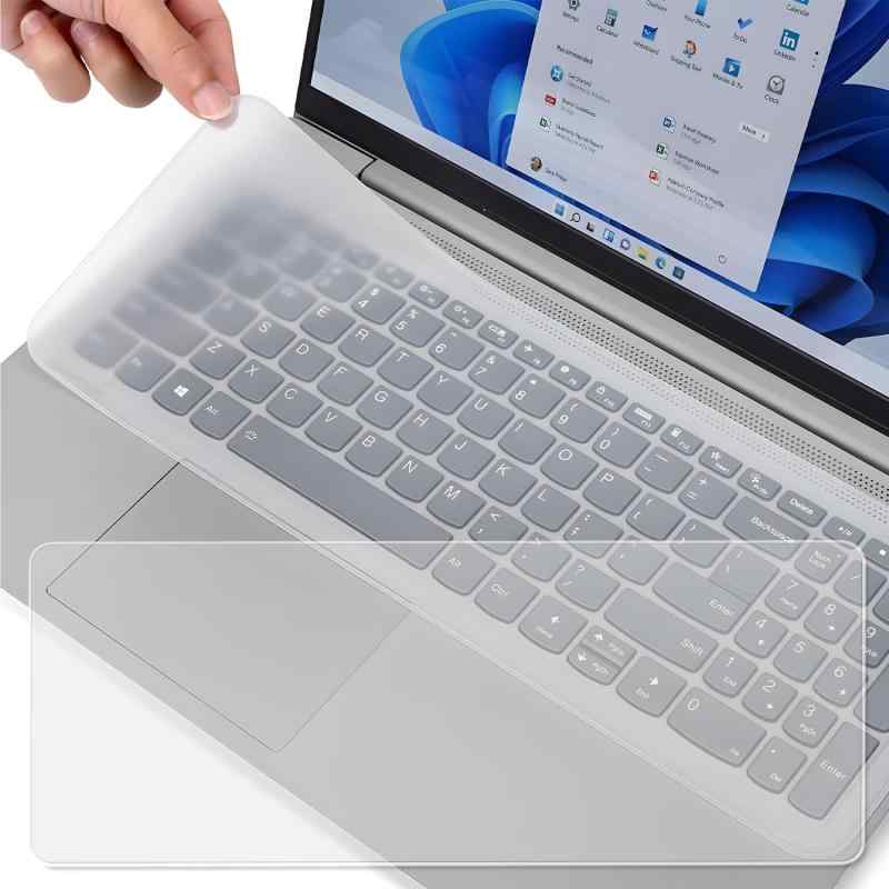 【送料無料】ノートパソコン キーボードカバー 2枚入り 3仕様 超薄型 静音設計 防水防塵 耐磨 NEC 東芝 Surface MacBook Air/Pro Dynabook DELL HP対応 キーボードプロテクター 色：デスクトップ共用、サイズ：44.5x13.5cm