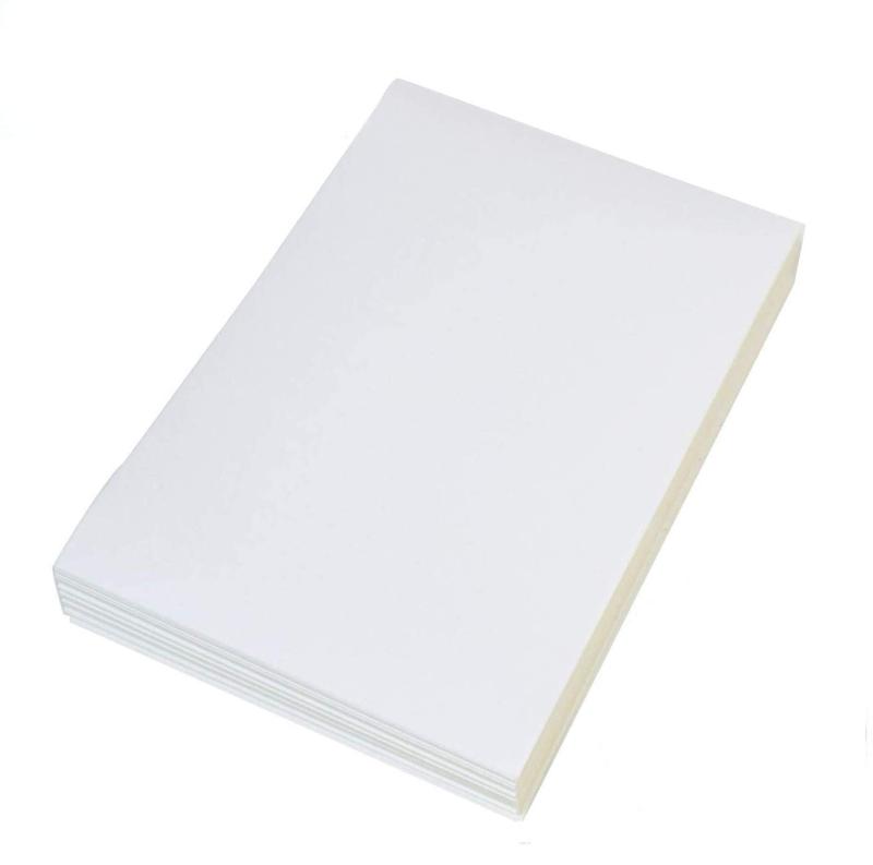 ハガキサイズシール（白）無地 インクジェットプリント対応 100x148mm【100枚入】シール用紙 ラベル用紙 ステッカー…