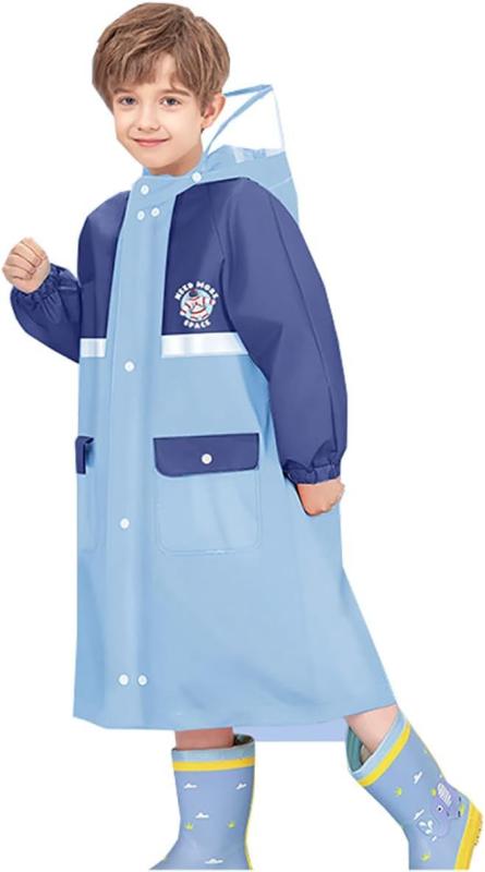 [InSomila] レインコート 女の子 男の子 レインウェア キッズ バイザー付き ランドセル対応 子供 防水 カッパ 通学 通園 雨具 収納バッグ 付き terracestore-10043289 テラスストア パッケージ画像