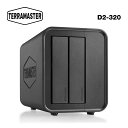 yKiz TerraMaster D2-320 2xCUSB RAIDn[hfBXNGN[W USB 3.2 Gen 2 10Gbps Type C 2Bay RAID RAID 0, 1, Single, JBOD Ή (HDDtȂ)