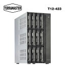 【国内正規品】 TerraMaster T12-423 12ベイ ハイパフォーマンスNAS 中小企業に最適 Celeron N5105/5095 クアッドコアプロセッサを搭載 2x 2.5GbEポート 8GB DDR4 (HDD付属なし)