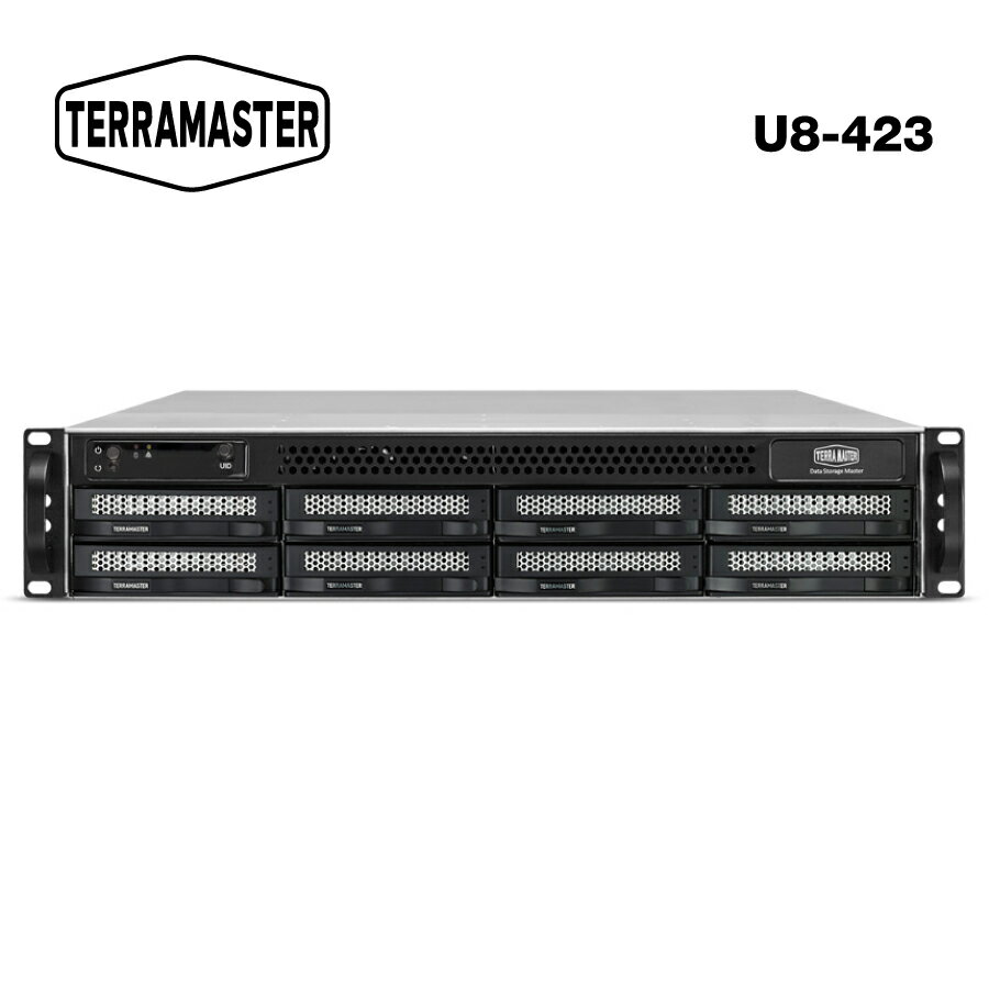 【国内正規品】 TerraMaster U8-423 8ベイ ハイパフォーマンス NAS (HDD付属なし)