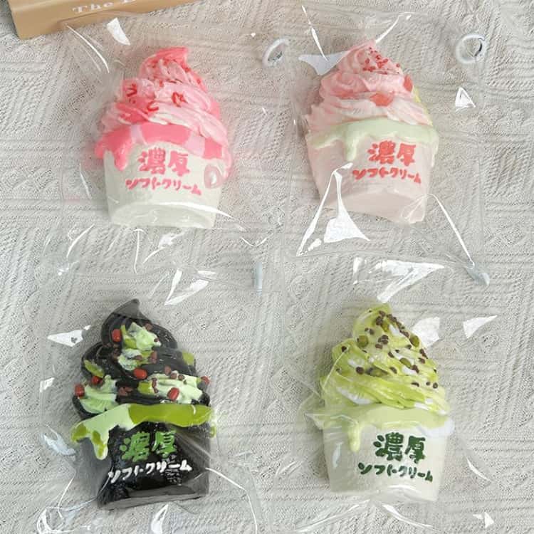 スクイーズ アイスクリーム ケーキ おもちゃ パン屋さん 大きい 可愛い ぷにぷにお...
