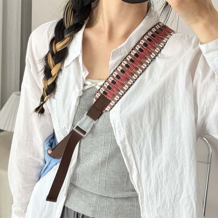 TERRAS of belleのショッピングバッグ エコバッグ用 ストラップ 長さ 70-80cm 100-110cm ストラップ単体 ショルダーストラップ お買い物バッグ ショルダーベルト 長さ調節可能 エコ弁当バッグ ストラップのみ 交換用 繰り返し使用 軽量 お洒落 送料無料｜アングル2