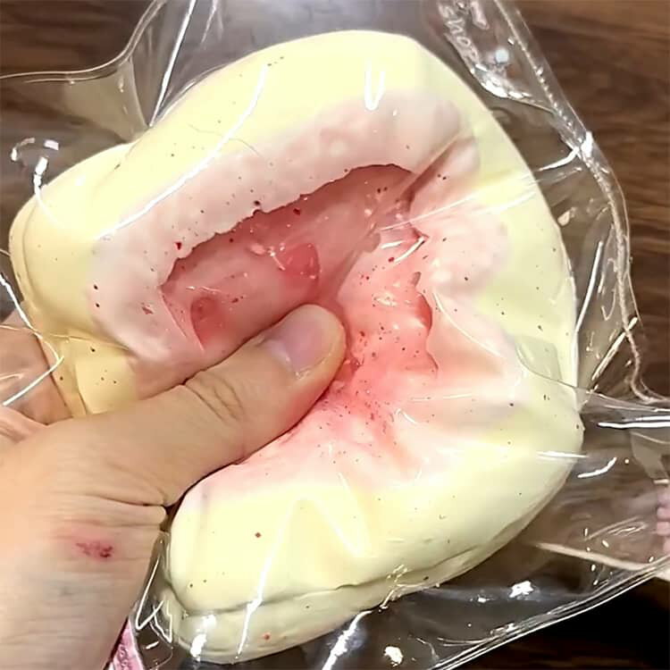 マシュマロクッキー スクイーズ 低反発 ぷにぷに ふわふわおもちゃ ケーキ 肉球 感...