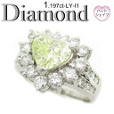 ◆ エンゲージリング Pt900 プラチナ リング ハートシェイプ ダイヤモンド 1.197ct(1-1507-06020 RSDS)(4)