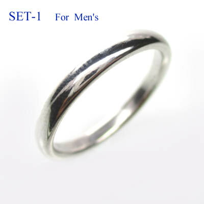 選べる地金素材!SET1-M メンズ◆ マリッジリング(結婚指輪)甲丸2.8mm 選べる地金素材!SET1-M メンズ◆ マリッジリング(結婚指輪)甲丸2.8mm