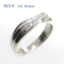 選べる地金素材!SET9-L レディース◆ マリッジリング(結婚指輪)FR1520L