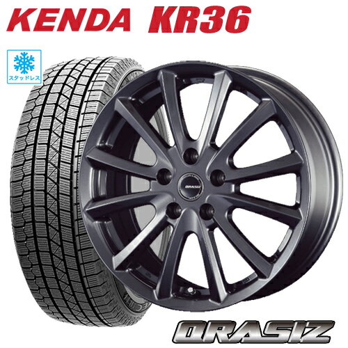 スタッドレスタイヤ 2023年製 225/60R17 KENDA KR36 ICETEC NEO ケンダKR36 アイステックネオ KOSEI CRASIZ VS6 クレイシズVS6 7.0-17 5/114 ガンメタ シーマ フーガ アルファード ヴェルファイア フォレスター タイヤ付ホイール4本セット