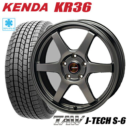 2023年製 スタッドレスタイヤ 225/60R17 KENDA KR36 ICETEC NEO ケンダKR36 アイステックネオ TAW J-TECH S-6 トライアルファ ジェイテックS-6 7.0-17 5/114 シーマ フーガ アルファード ヴェルファイア タイヤ付ホイール4本セット