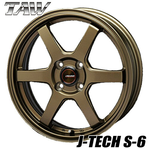 ߥۥ ȥ饤ե ƥåS-6 TAW J-TECH S-6 5.5-14 4/100 ֥  ե Ρ å  4ܲ