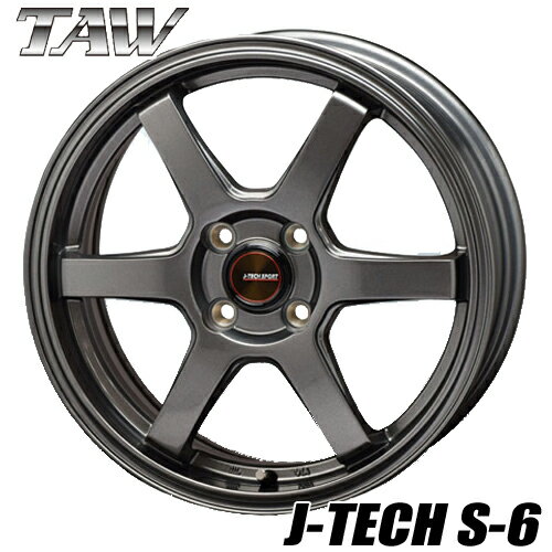 ߥۥ ȥ饤ե ƥåS-6 TAW J-TECH S-6 5.5-14 4/100 ᥿  ե Ρ å  4ܲ