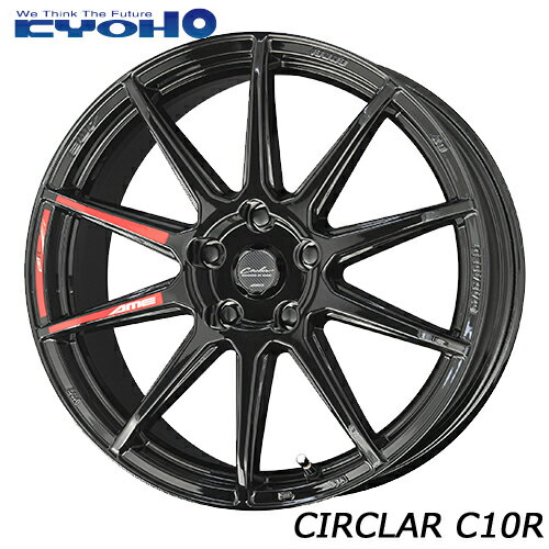 アルミホイール KYOHO CIRCLAR C10R サーキュラーC10R 6.5-16 4/100 グロスブラック イグニス アクア デミオ ノート フィット 4本価格