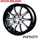 アルミホイール INTER MILANO INFINITY F10 インターミラノ インフィニティ F10 7.0-17 5/114.3 +48 ブラックディスクポリッシュ ヤリスクロス エルグランド キックス ZR-V 4本価格