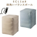 \全品P5倍★エントリー必須/ 四角い バランスボール 55cm エレコム 公式 HCF-BBCUBE55 エクササイズ トレーニング ヨガボール 体幹 ストレッチ ダイエット ヨガボール ヨガ 体幹 椅子 フィットネス 筋トレ 体幹トレーニング エクリア ECLEAR ELEC