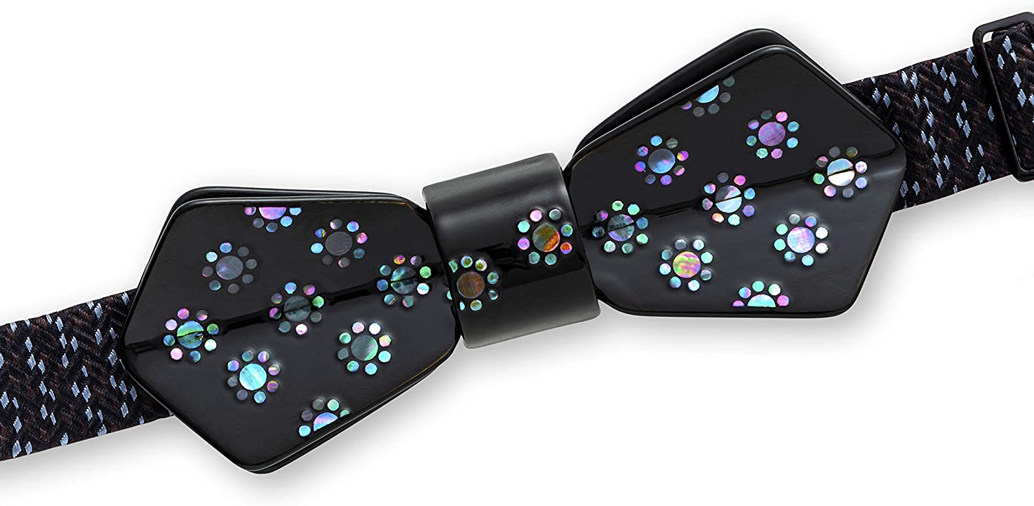 【ブラックフライデー 最大10倍】CONCERTO 漆塗 蝶ネクタイ 九曜紋 【和紙ラッピング】 正規代理店 北陸の工芸品 ギフト プレゼント 記念品 還暦祝い...