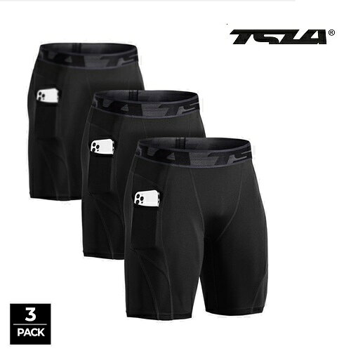 テスラ スポーツタイツ ショート 3枚セット メンズ ショーツ スパッツ コンプレッションウェア コンプレッションタイツ ランニングウェア レギンス TSLA MUS74/73
