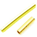 シルバー925 【チューブビーズ】 シルバービーズ 約13.5x2mm 《10個》 イエローロジウムカラーコーティング sv925