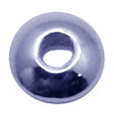 【ソロバンビーズ】 約3.2-3.3x1.9mm 穴径0.8mm 《10個》 ロジウムカラーコーティング ロンデルビーズ シルバー925 シルバービーズ sv9...