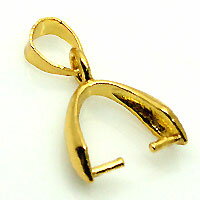 シルバー925 【ペンダントパーツ】 イエロー ロジウムコーティング 全長17mm 《10個》 アクセサリーパーツ sv925 sh23y