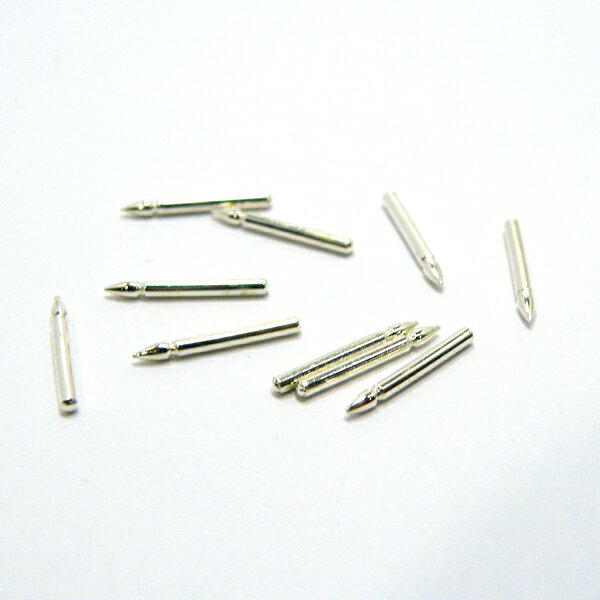 シルバー925 【ピンバッチ用 ピン】 シルバーパーツ 約12mm イエローロジウムカラ...