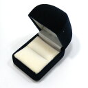 【ジュエリーケース】 (リング用) 濃青色 約47x37x40mm リングケース(4)
