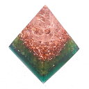 ピラミッド型2 【オルゴナイト】 ペリドット 毘殊 [Bijyu] 置物 スピリチュアル